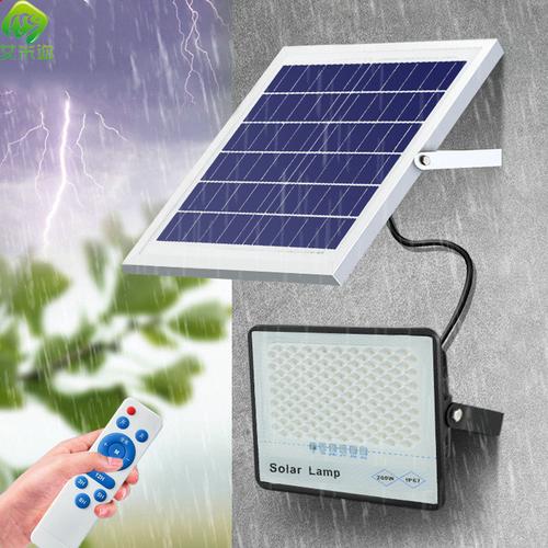 跨境太阳能灯led新农村家用户外照明防水庭院灯超亮满天星投光灯